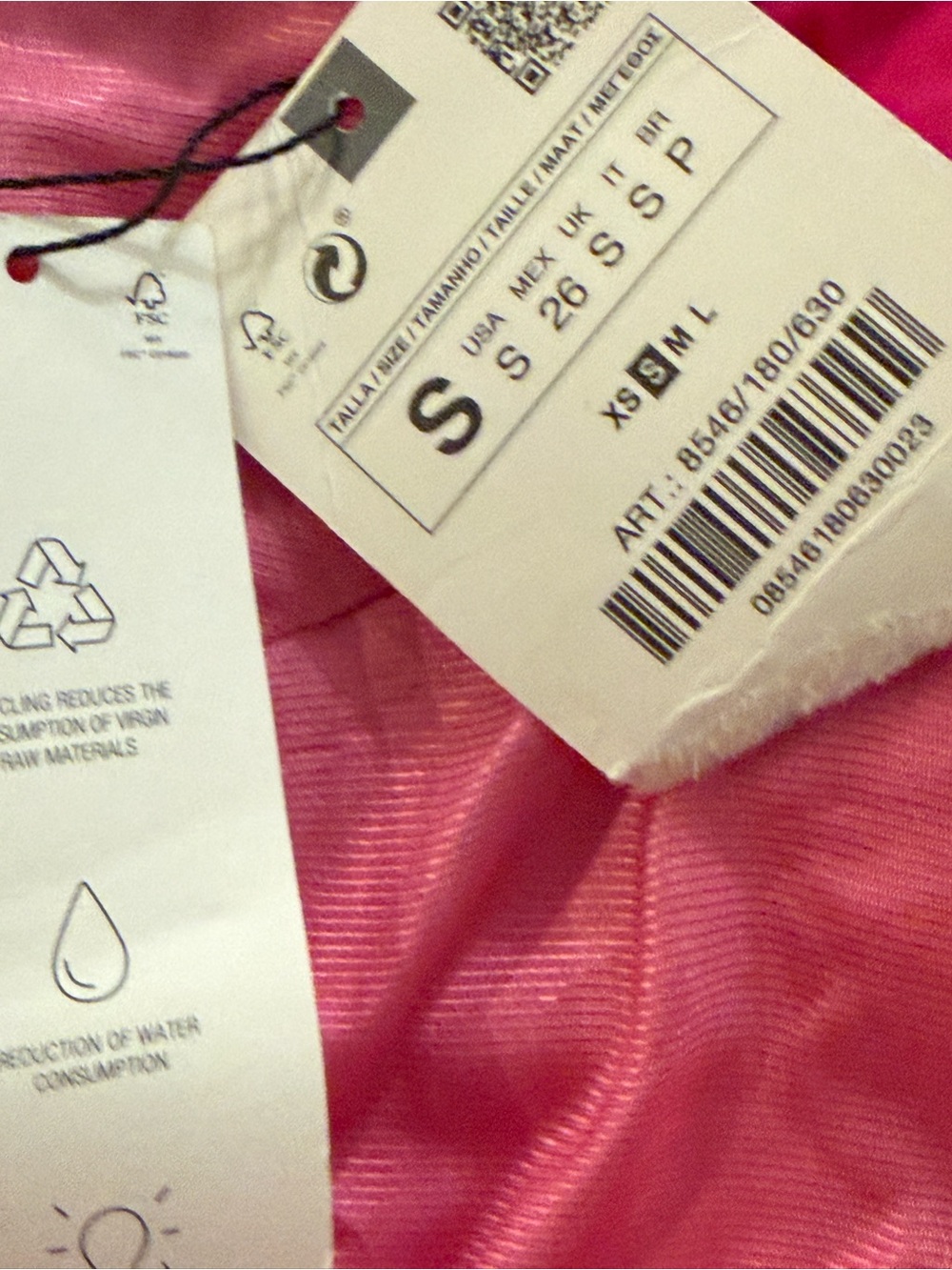Zara Fuchsia One-Shoulder Ruffle Bow Top - Picture 9 of 9